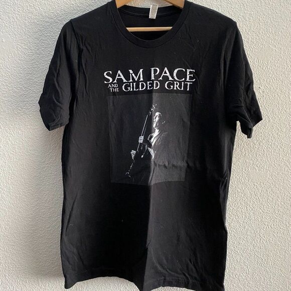 Sam Pace And The Gilded Grit American Rock Austin Texas T-Shirt Men's Large - Picture 1 of 3